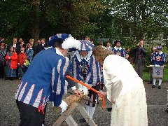 Zum Gl&uuml;ck war die S&auml;ge scharf ...