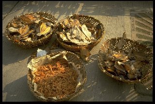 getrocknete Fische zum Verkauf