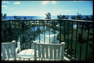 Blick vom Hotel-Balkon